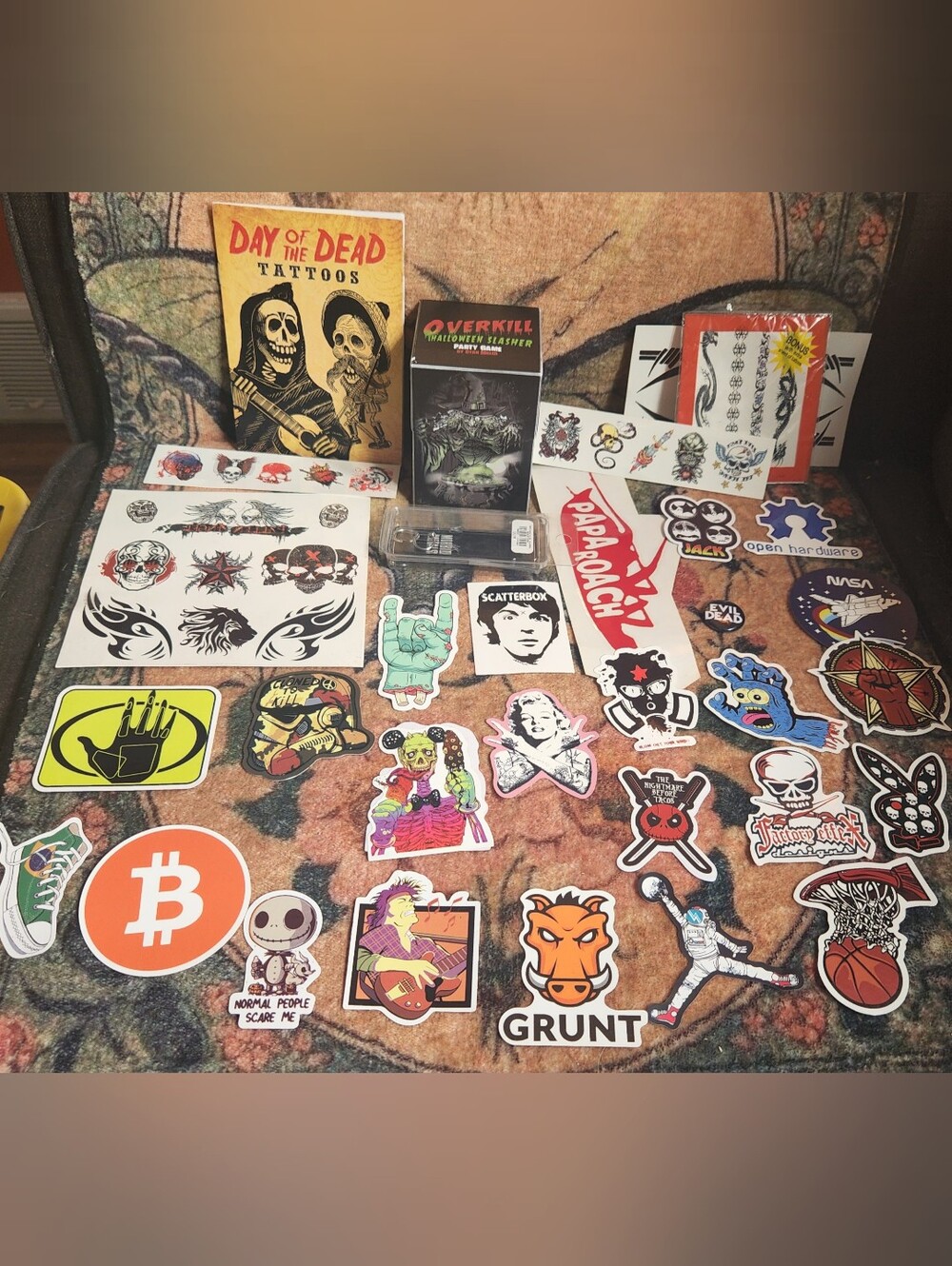 Punk Metal Horror Halloween Lot Of Misc Items
